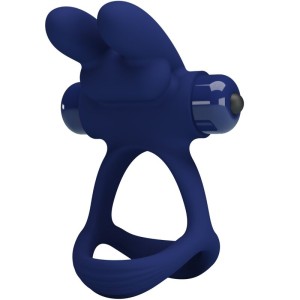 PRETTY LOVE  FRANCISCO TOpelTVIBRATSEERIV RING RABIT BLUE
